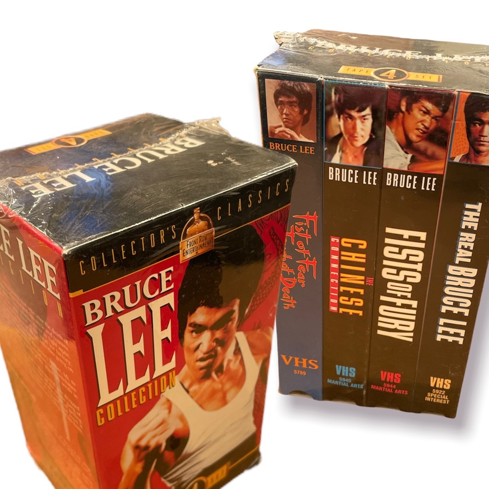 Bruce Lee Collection VHS Fists of Fury & Fists of Fear NEW! Sealed!